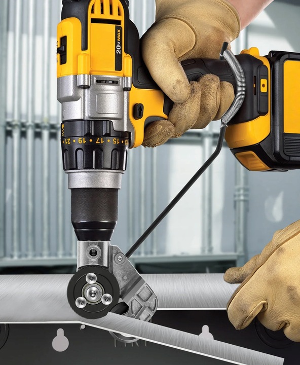 Adapter przystawka nożyce do cięcia blachy na wiertarkę wkrętarkę