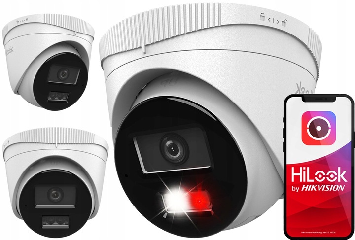 Kamera IPCAM-T4-30DL 4MPx HiLook by Hikvision Hybrid Light Mikrofon MD2.0