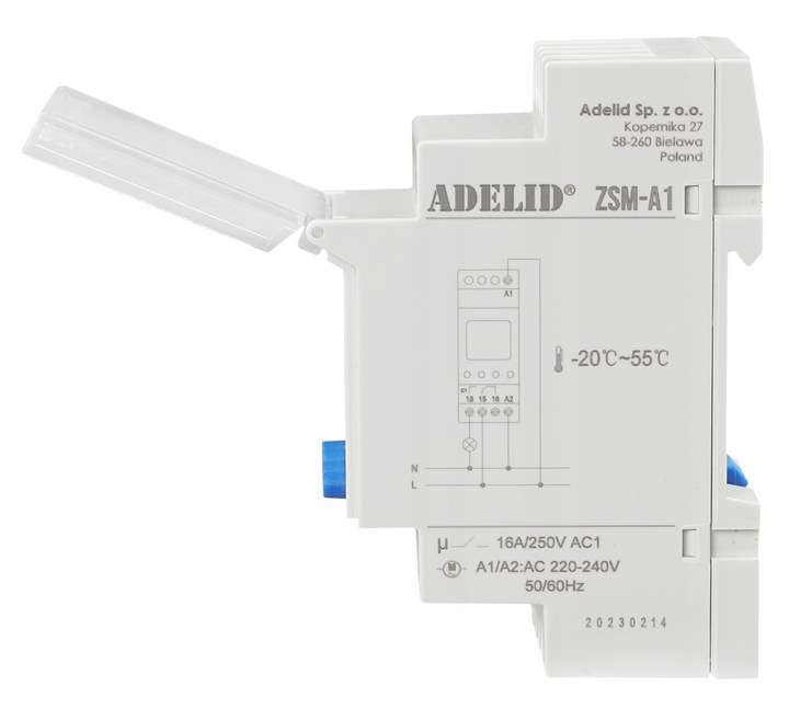 ZEGAR CZASOWY ASTRONOMICZNY PROGRAMATOR NA SZYNĘ
