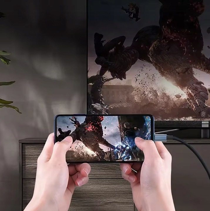 Kabel Adapter Przejściówka USB-C HDMI 4K 60Hz MHL DEX do Telefonu Macbooka