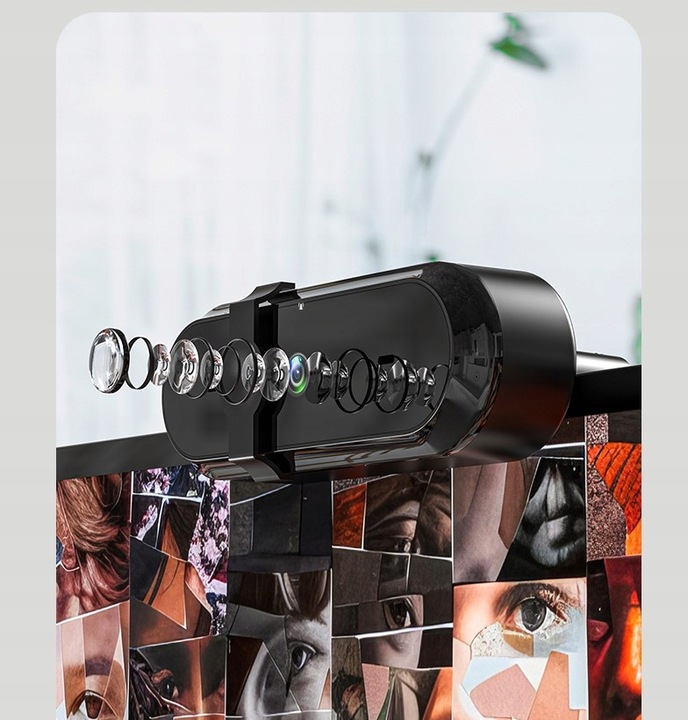 Kamera Internetowa z Mikrofonem do Komputera USB 3.0 Zaślepka Full HD 1080p