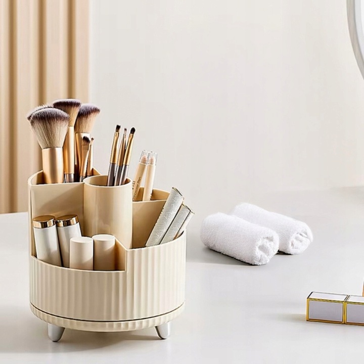 Organizer obrotowy biurowy i kosmetyczny kuferek elegancki pojemnik