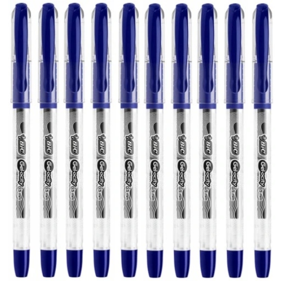 BIC GEL-OCITY STIC Długopis żelowy ze skuwką 0.5mm niebieski 10 SZTUK