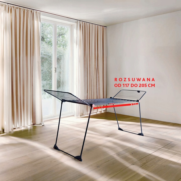 Suszarka na pranie ubrania VILEDA Infinity Flex Ultimate czarna