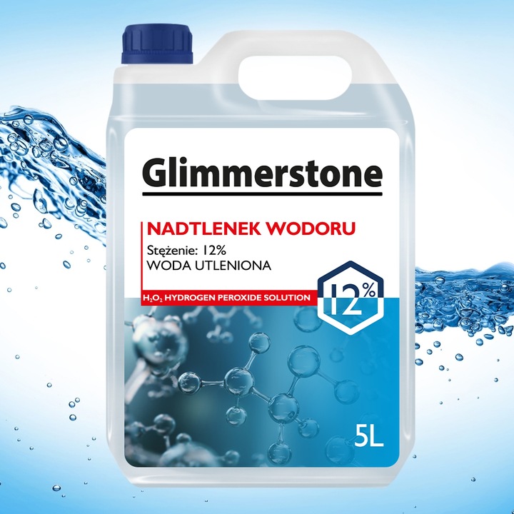 NADTLENEK WODORU 12% WODA UTLENIONA 5L - ODKAŻANIE WYBIELACZ DEZYNFEKCJA