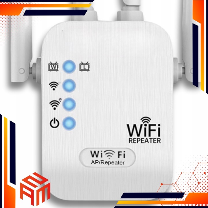 Domowy Wzmacniacz Sygnału WiFi Punkt Dostępu 300Mbps Szybki Bez Aplikacji