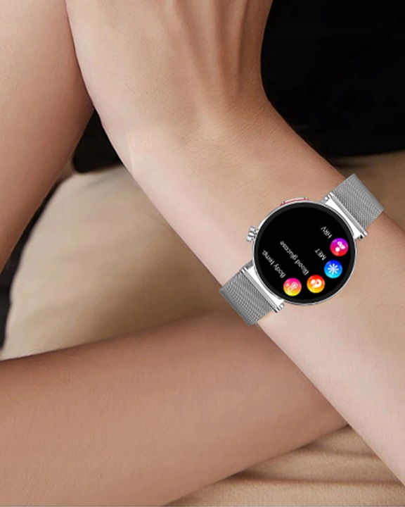 SMARTWATCH ZEGAREK DAMSKI POMIAR CUKRU GLUKOZA EKG HRV CIŚNIENIE MENU PL