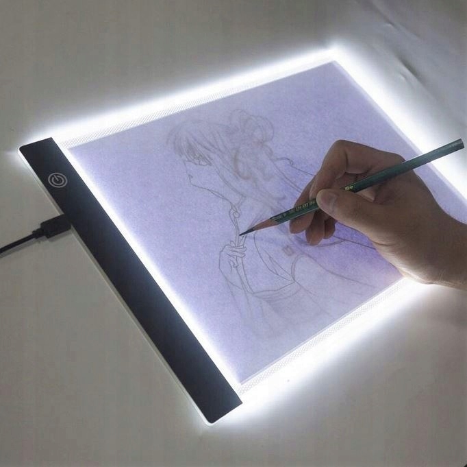 TABLET GRAFICZNY XL LED - PREZENT NA ŚWIĘTA - DESKA KREŚLARSKA PODŚWIETLANA
