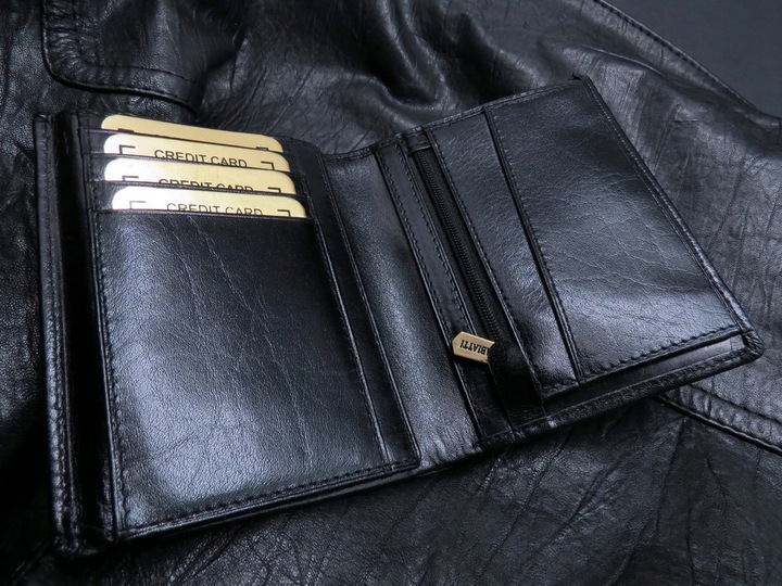 SKÓRZANY PORTFEL MĘSKI ABIATTI OCHRONA KART RFID !