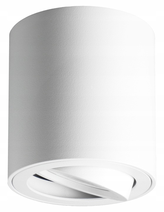 Oprawa halogenowa natynkowa GU10 Biały spot kinkiet sufitowa prosta walec