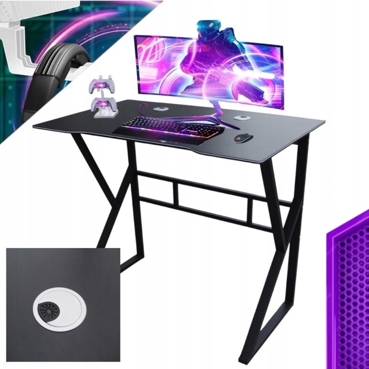 STÓŁ STOLIK BIURKO KOMPUTEROWE GAMINGOWE POD LAPTOP TABLET POKÓJ DLA