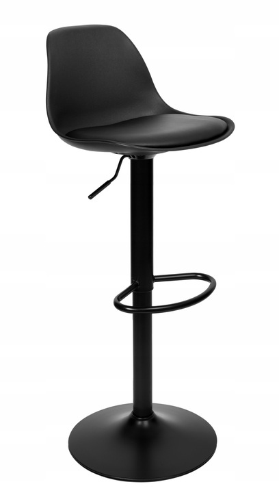 Hoker Barowy Obrotowy Stołek Krzesło Regulowane Tapicerowane Ekoskóra