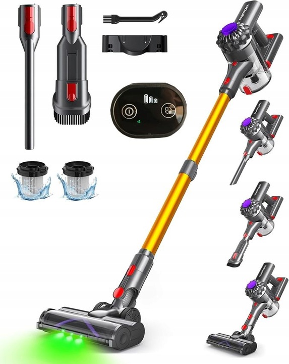 Odkurzacz bezprzewodowy LED ECO 6w1 VACTechPro V15 350W 35000 PA SILNY