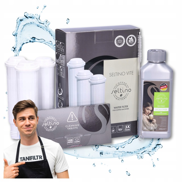 3x Filtr zamiennik do ekspresu KRUPS i odkamieniacz i tabletki