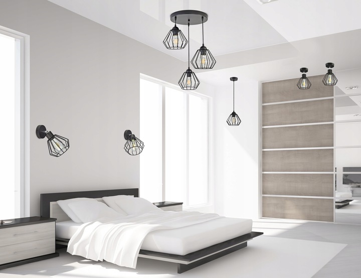 Lampa Ścienna Kinkiet Loft Druciany Ruchomy LED