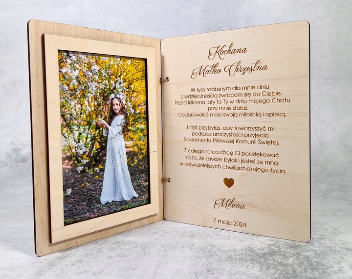 PODZIĘKOWANIE DLA MATKI CHRZESTNEJ KOMUNIA