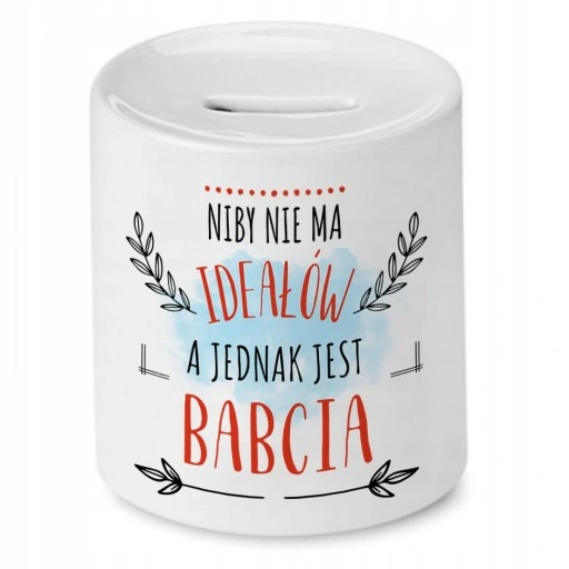 Skarbonka Dla Babci na Dzień Babci na Prezent z Nadrukiem ze Zdjęciem