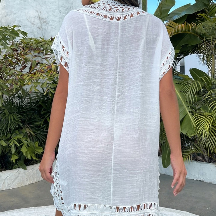 LETNIA TUNIKA PLAŻOWA PAREO PLAŻOWE NARZUTKA NA PLAŻĘ SUKIENKA BOHO KOLORY