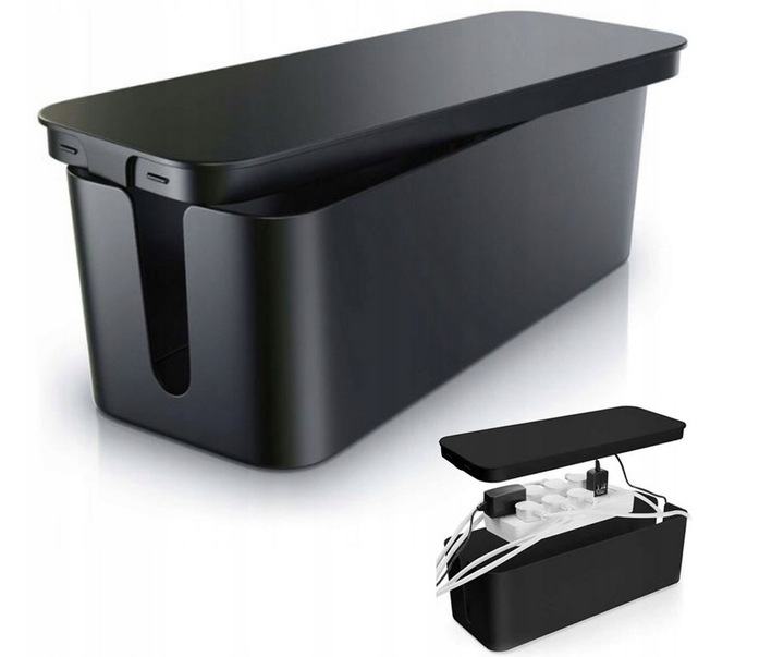 POJEMNIK ORGANIZER NA KABLE PUDEŁKO LISTWY DUZY