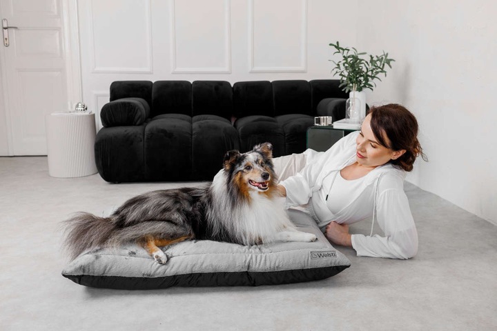 PLUSZOWE legowisko dla psa spanie łóżko Welsti duże 100x70 puszyste