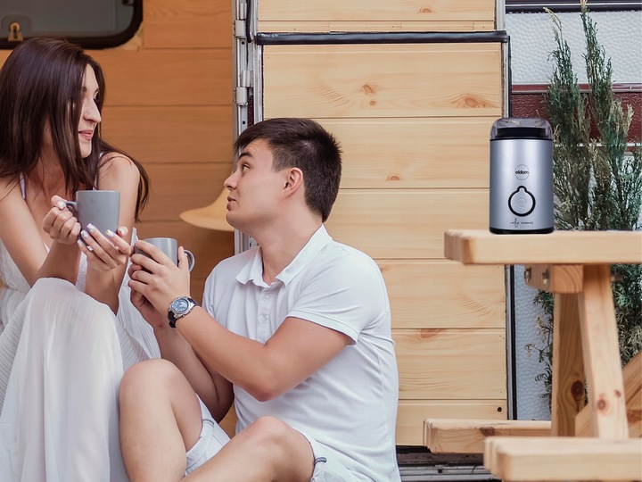 Młynek elektryczny do kawy MK90N beano Eldom niebieski matowy 60g