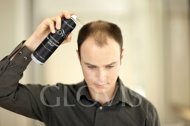 Włókna Mikrowłókna w Sprayu Wodoodporne Zagęszczanie Włosów Naturalny