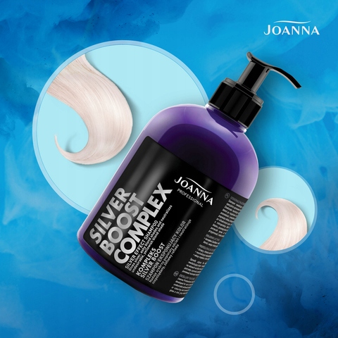 Joanna Silver Boost Complex szampon do włosów nadający kolor srebrny 500 ml