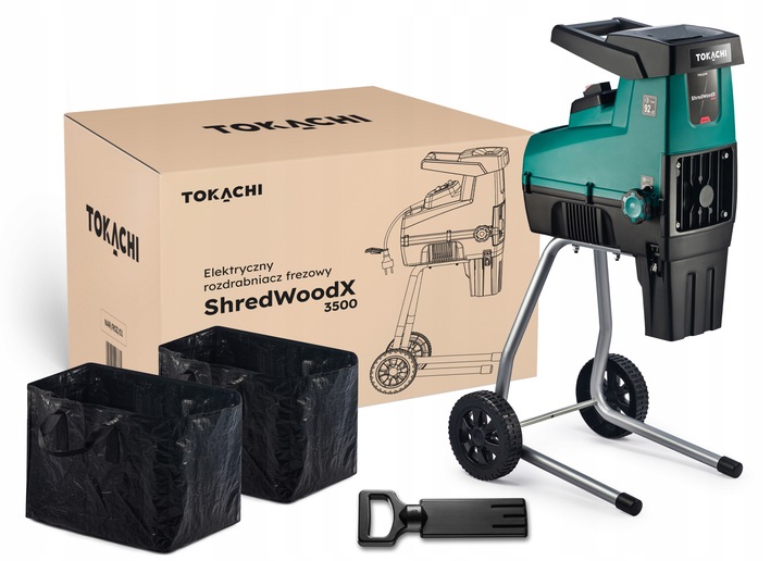 SAMOZASYSAJĄCY ROZDRABNIACZ DO GAŁĘZI RĘBAK FREZOWY ELEKTRYCZNY