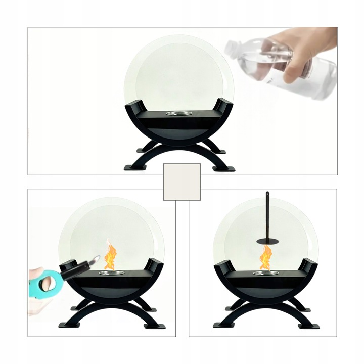 BIOKOMINEK WOLNOSTOJĄCY BEZDYMNY DO DOMU NA TARAS OGRODOWY BIO KOMINEK