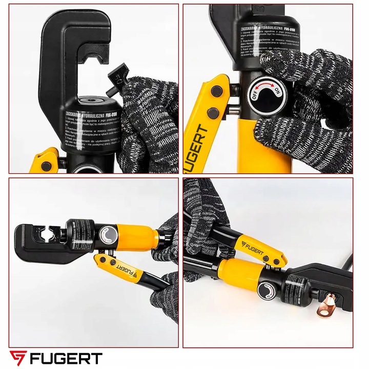 ZACISKARKA DO TULEJEK PRASKA DO KABLI SZEŚCIOKĄTNA HYDRAULICZNA +