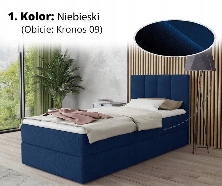 Kontynentalne łóżko, pojemnik i materac + topper, bonell, STAR MINI 120