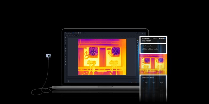 Kamera termowizyjna THERMAL MASTER IOS LIGHTING/USB C P2PRO+NAKŁADKA MAKRO