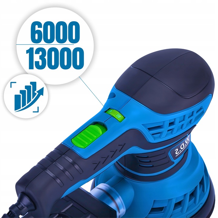 SZLIFIERKA MIMOŚRODOWA OSCYLACYJNA ELEKTRYCZNA DO DREWNA METALU 125MM