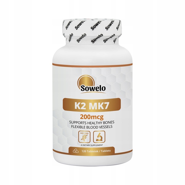 SOWELO WITAMINA K2 MK7 200mcg 120 TABLETEK