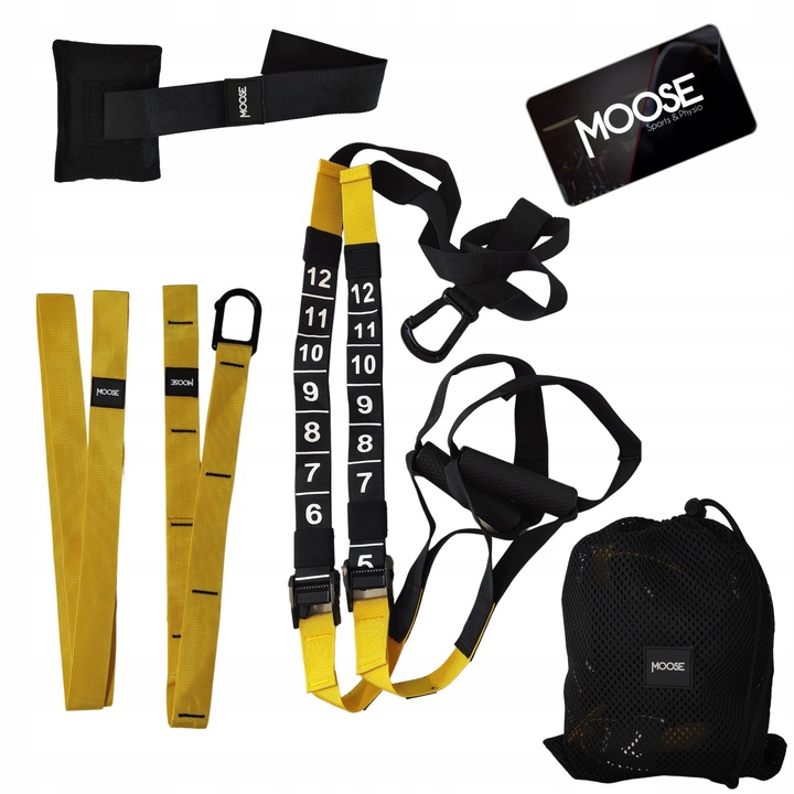 TAŚMY DO ĆWICZEŃ TRX PRO PASY TRENINGOWE PODWIESZANE Z MIARKĄ CROSSFIT HQ