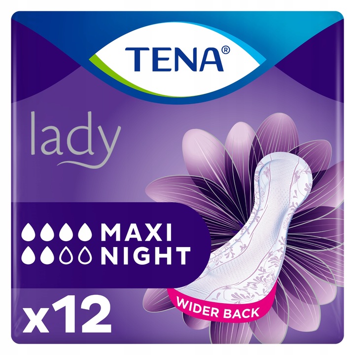 Tena Lady Maxi Night podpaski anatomiczne 12 sztuk