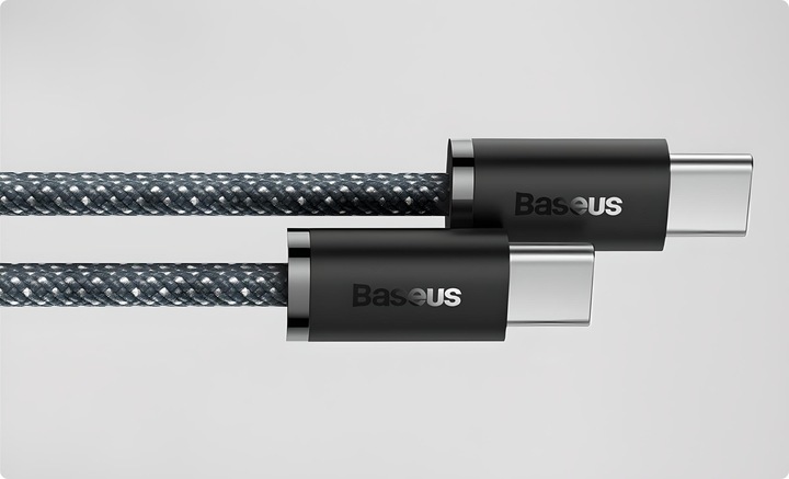 BASEUS MOCNY KABEL USB-C SZYBKIE ŁADOWANIE PRZEWÓD TYP-C PD 100W QC 5A 2M