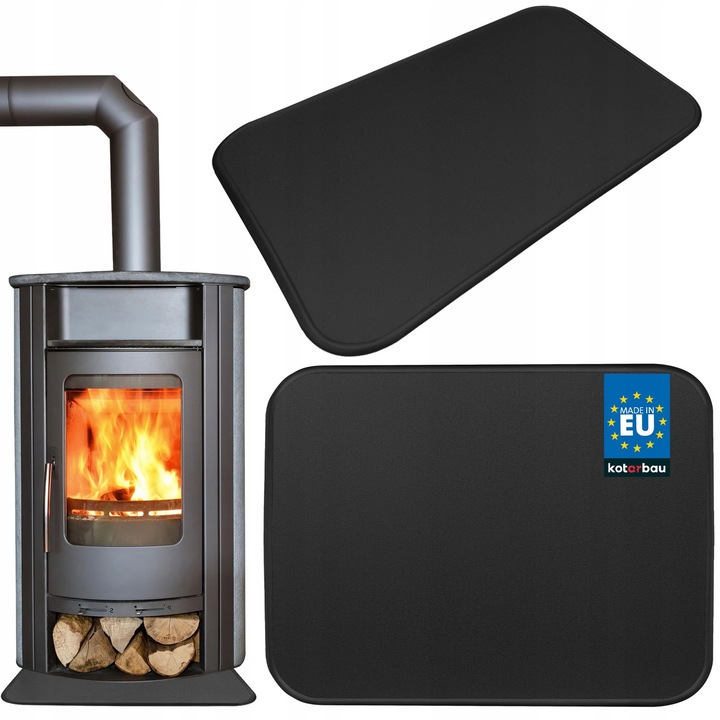 BLACHA PRZEDPIECOWA 600x800MM POD KOMINEK PIEC KOZĘ OCHRONNA STALOWA