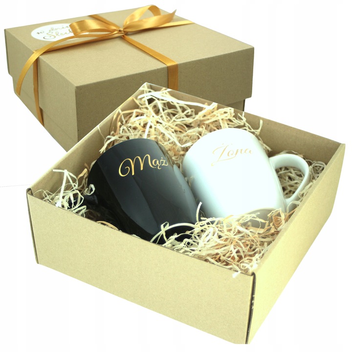 PREZENT NA ŚLUB WESELE ŚLUBNY ZESTAW KUBKÓW