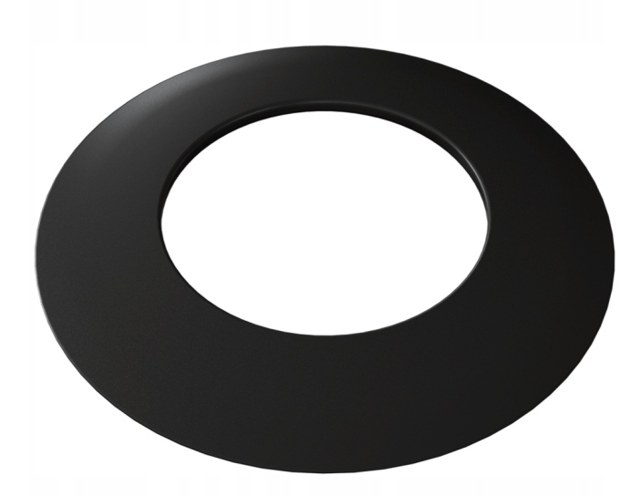 ROZETA SZEROKA FI 130 MASKUJĄCA ŚCIENNA DO PIECA KOZY CZARNA