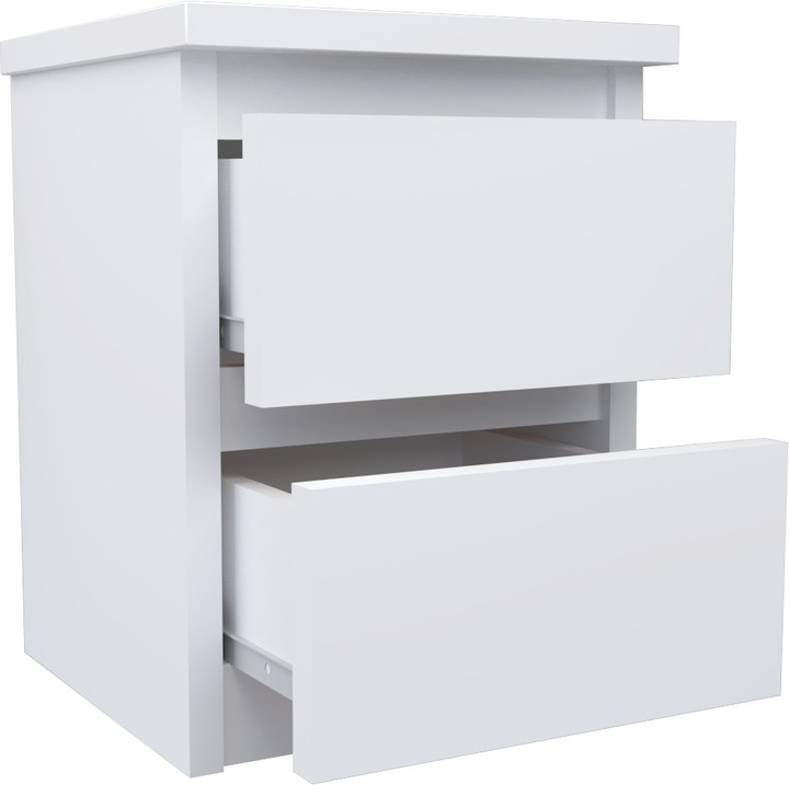 Szafka nocna 2szuflady stolik rtv komoda BIAŁY MAT