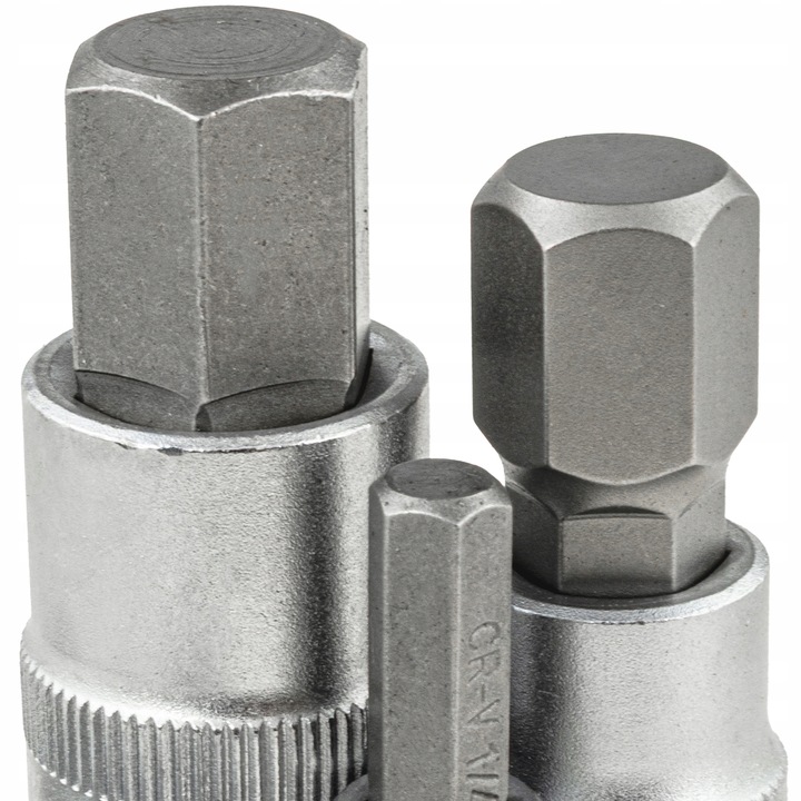 KLUCZE NASADOWE NASADKI CALOWE HEX SAE 1/4 3/8 1/2 13 ELEMENTÓW