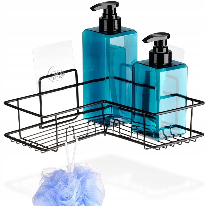 Półka ŁAZIENKOWA przyklejana samoprzylepna pod prysznic kosmetyki akcesoria