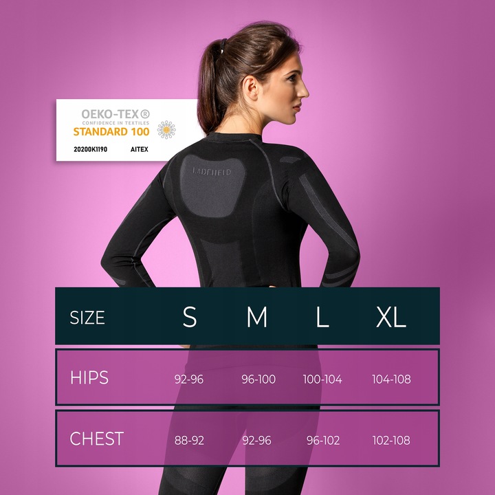 Koszulka Bluzka Termoaktywna Damska Długi Rękaw S