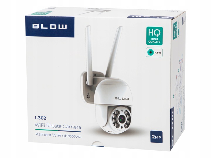 ZEWNĘTRZNA OBROTOWA KAMERA BLOW WIFI IP 2MP FullHD AUDIO IP66 ICSEE SMART