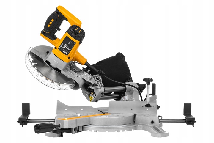 PIŁA UKOSOWA 1500W Ukośnica z posuwem 210mm LASER + 2 x TARCZA 24z 48z