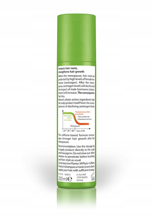 Plantur 39 Tonic Fito-Kofeinowe – Mocne Włosy dla Kobiet po 40, 200 ml