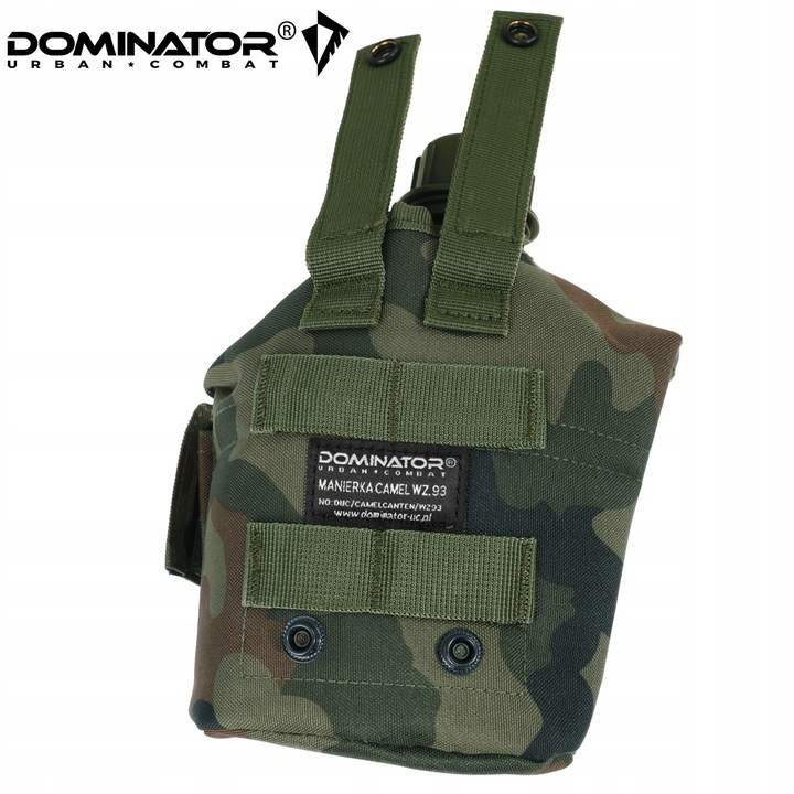 Manierka Turystyczna z Kubkiem Wojskowa 1L MENAŻKA BIDON DOMINATOR WZ.93