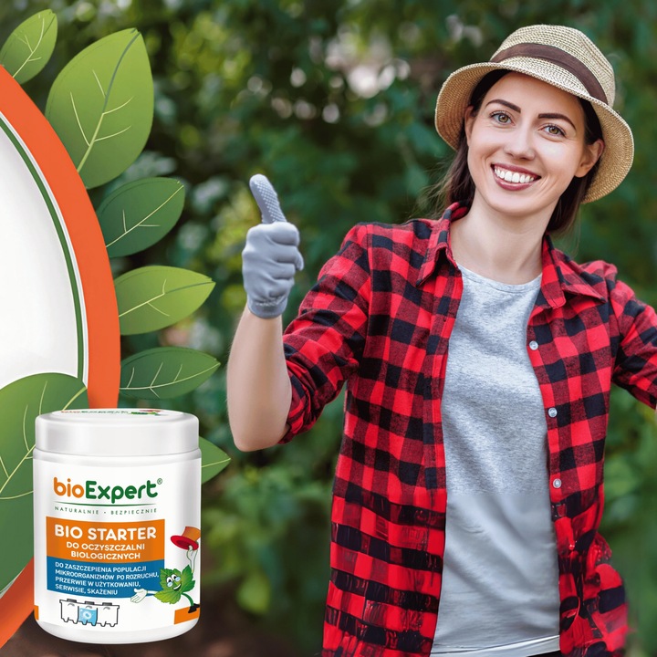 Bio Starter preparat rozruch oczyszczalni Bakterie do szamba 400g