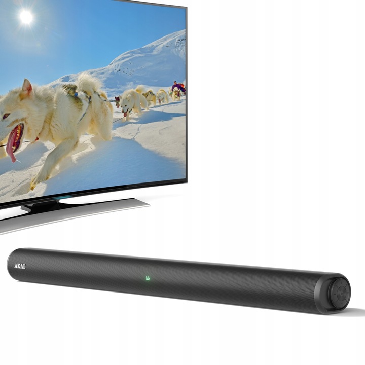 SOUNDBAR 2.0 60W RMS WYŚWIETLACZ BLUETOOTH 5.3 RADIO FM AUX MP3 AKAI ASB-6L